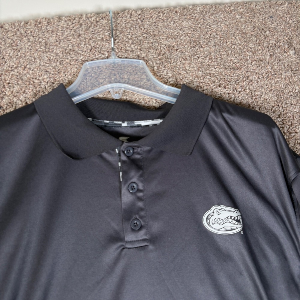 Colosseum Florida Gators Mens XL Polo Shirt Gray OHT Military American Flag 7738